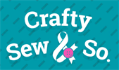 CRAFTY SEW AND SO logo